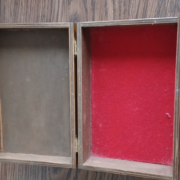 Vintage Painted Wood Bird & Flower Jewelry Box - Picture 7 of 7